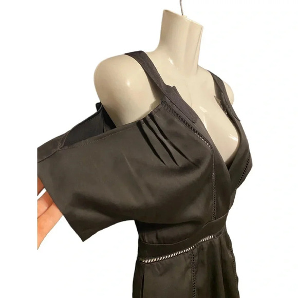 Anthropologie Mare Mare Womens Badia Cold-Shoulder Romper Jumpsuit - Picture 3 of 12